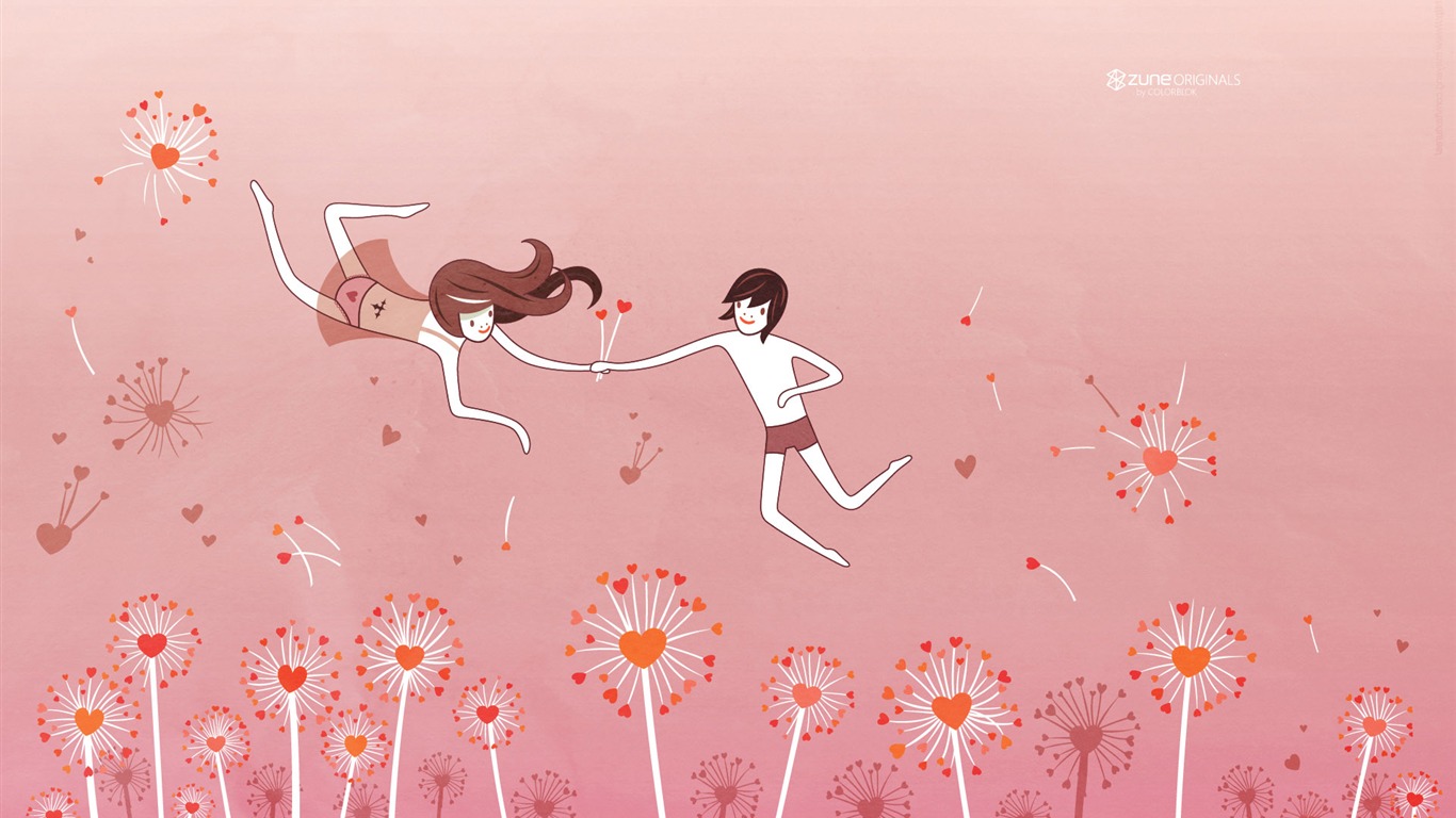 ZUNE 卡通壁紙 #7 - 1366x768