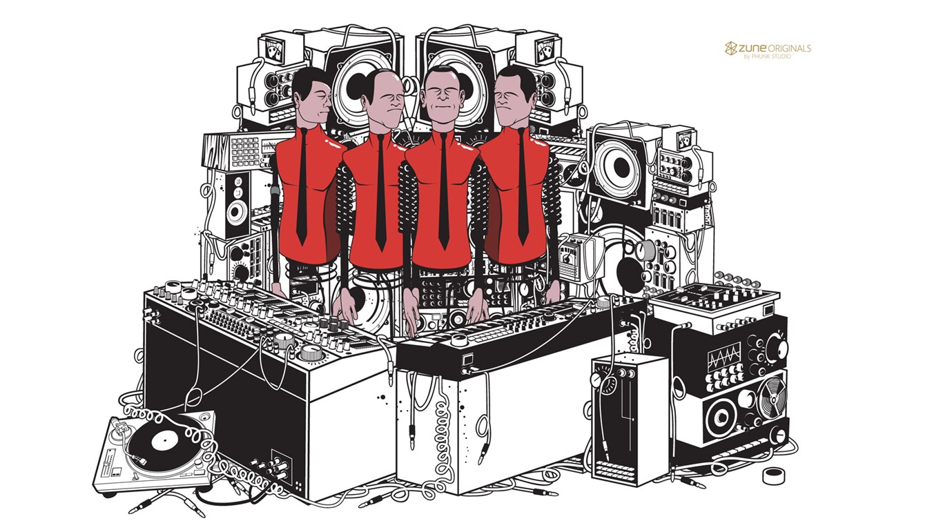 ZUNE Cartoon tapety #15 - 1366x768