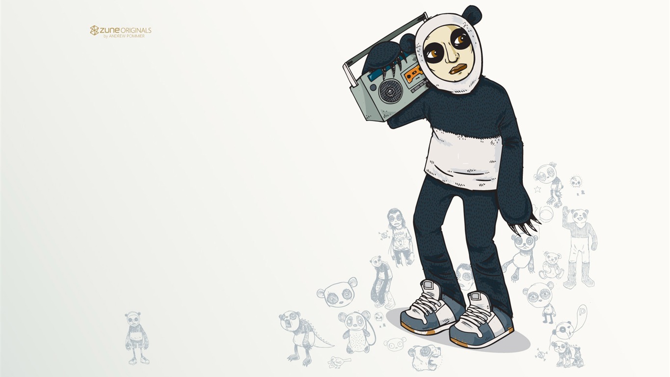 ZUNE Cartoon Wallpapers #16 - 1366x768