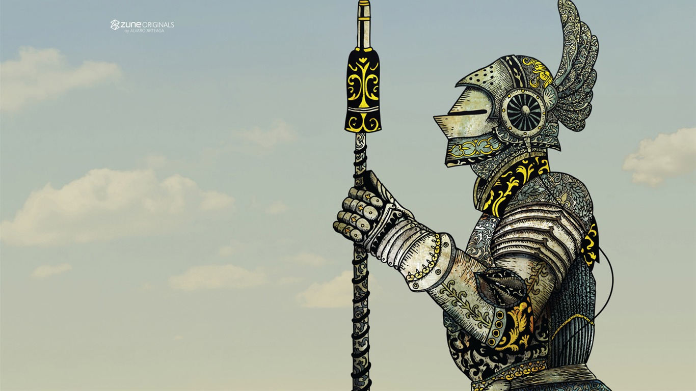 ZUNE Cartoon tapety #17 - 1366x768