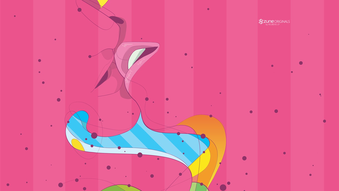 ZUNE Cartoon tapety #20 - 1366x768