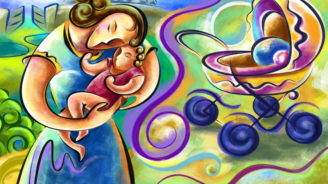手繪寬屏生活 壁紙(九) #4 - 1366x768