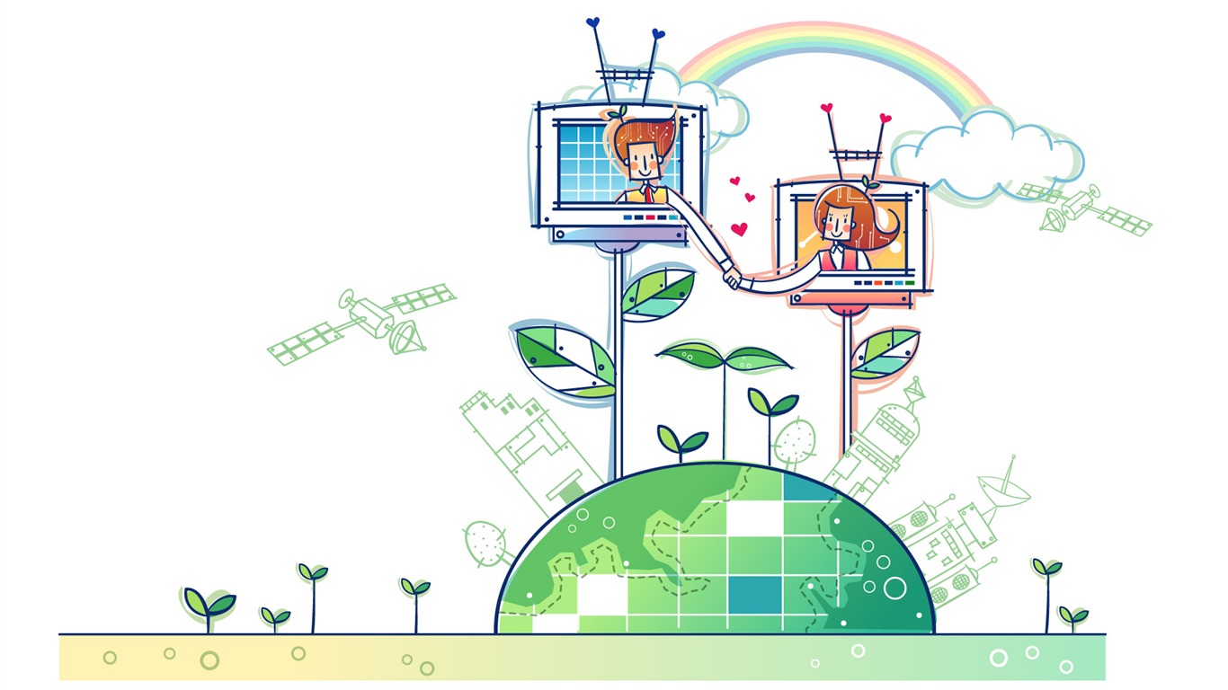 矢量科技想像 壁紙(一) #14 - 1366x768