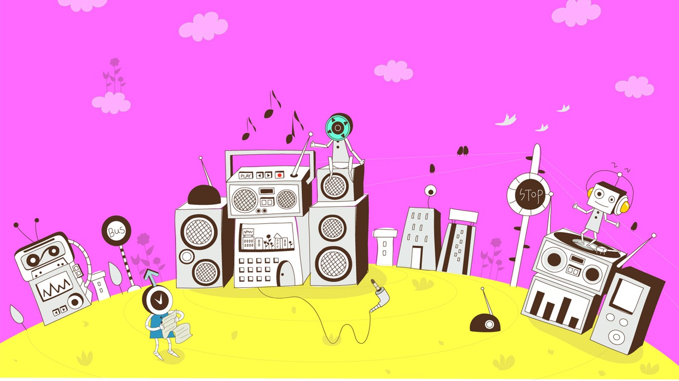Technologie Vector představit, tapety (2) #3 - 1366x768