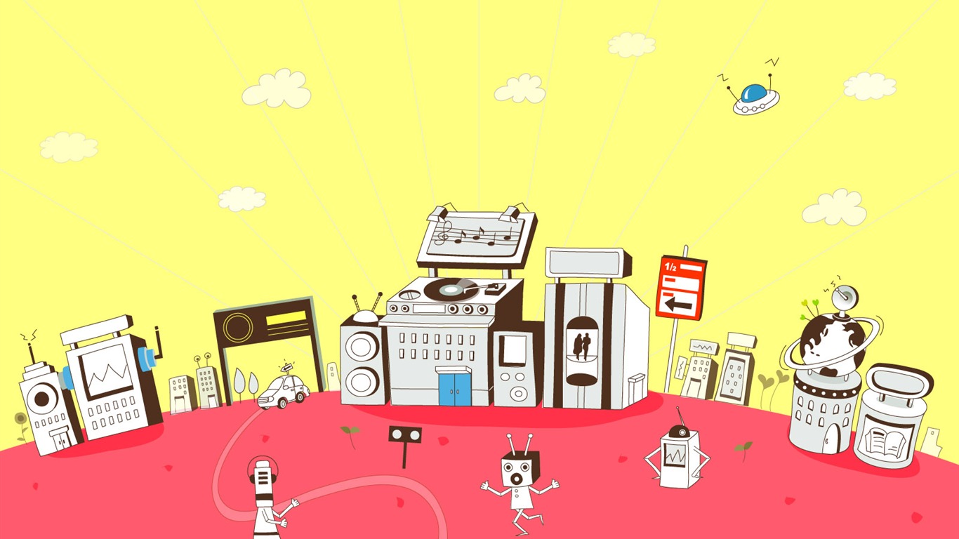 Technologie Vector představit, tapety (2) #6 - 1366x768