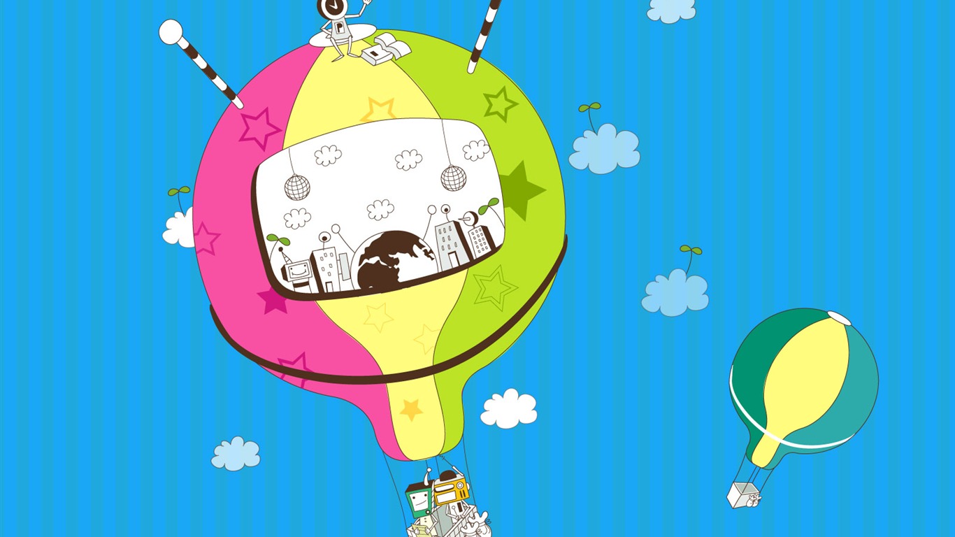 矢量科技想像 壁紙(二) #20 - 1366x768