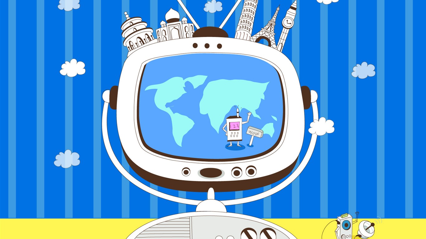 Technologie Vector představit, tapety (4) #1 - 1366x768