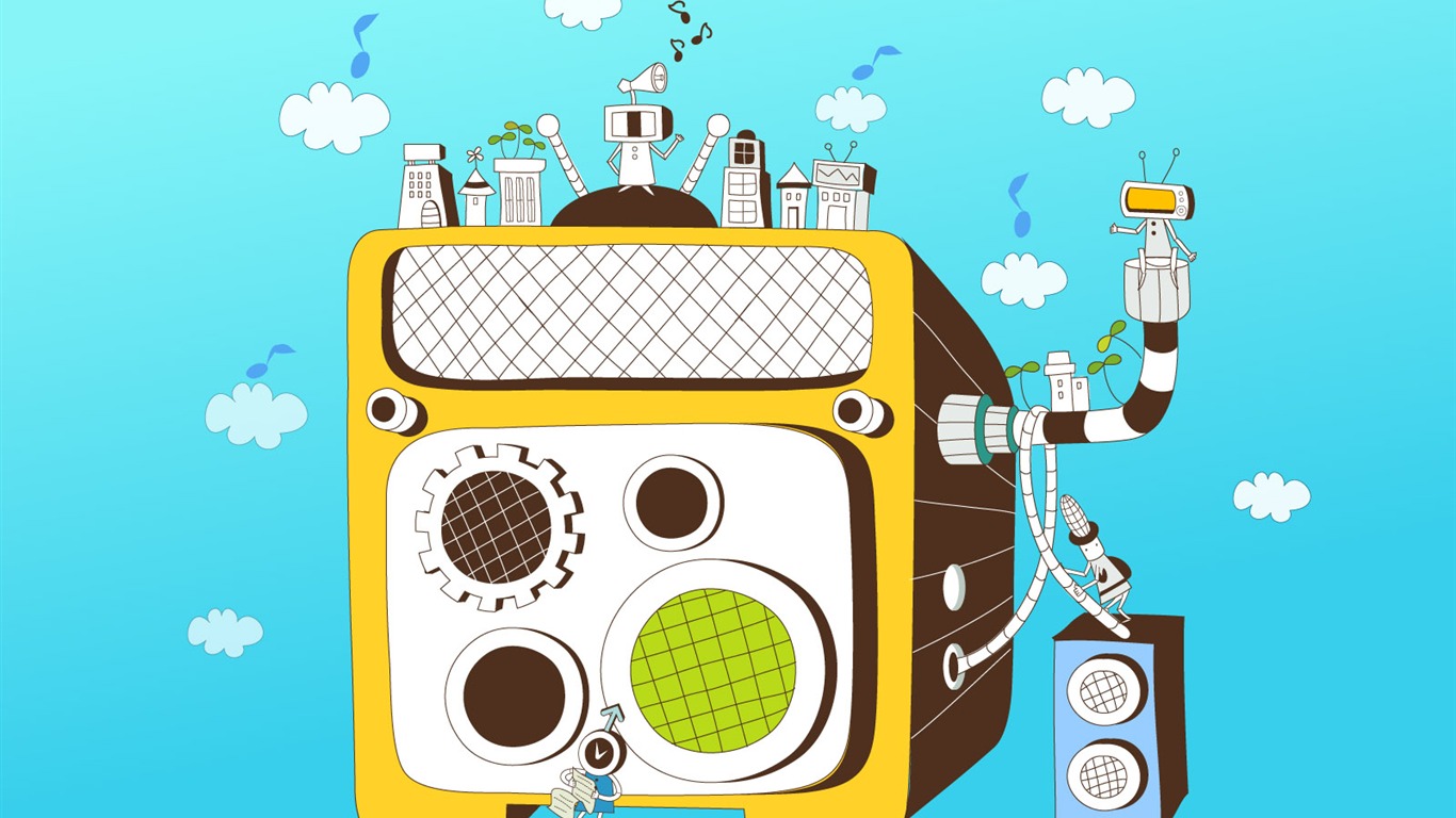 Technologie Vector představit, tapety (4) #2 - 1366x768