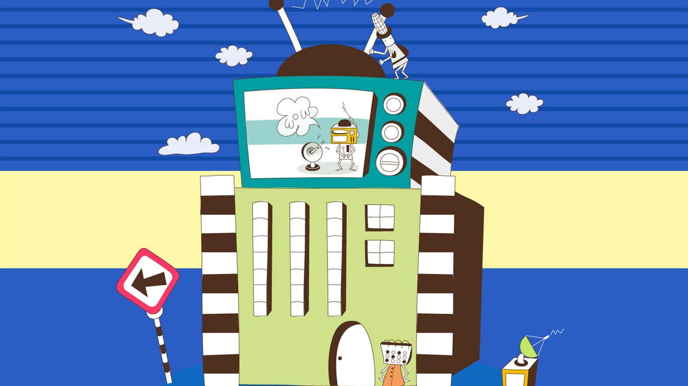 矢量科技想像 壁紙(四) #5 - 1366x768