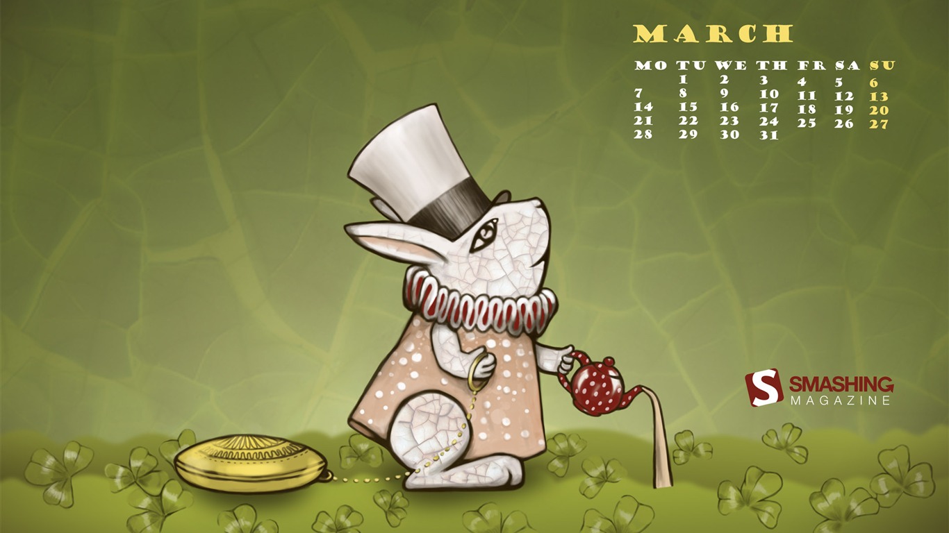 March 2011 Calendar Wallpaper #16 - 1366x768