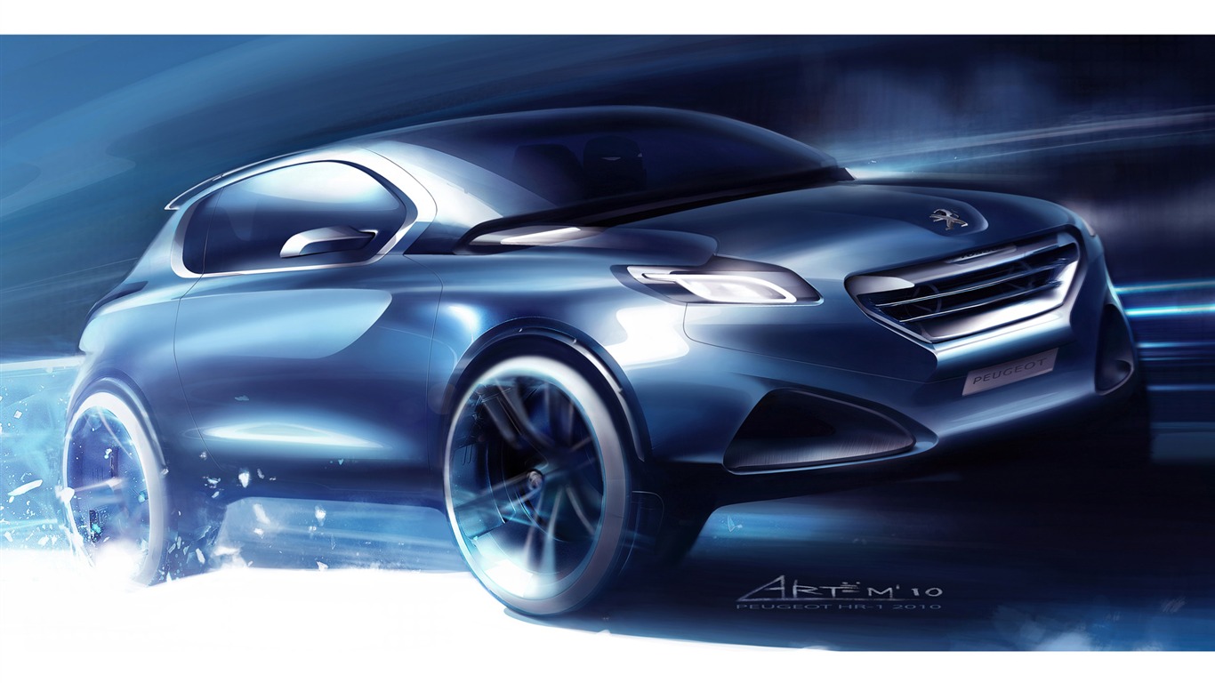 Concept Car Peugeot HR1 - 2010 標誌 #29 - 1366x768