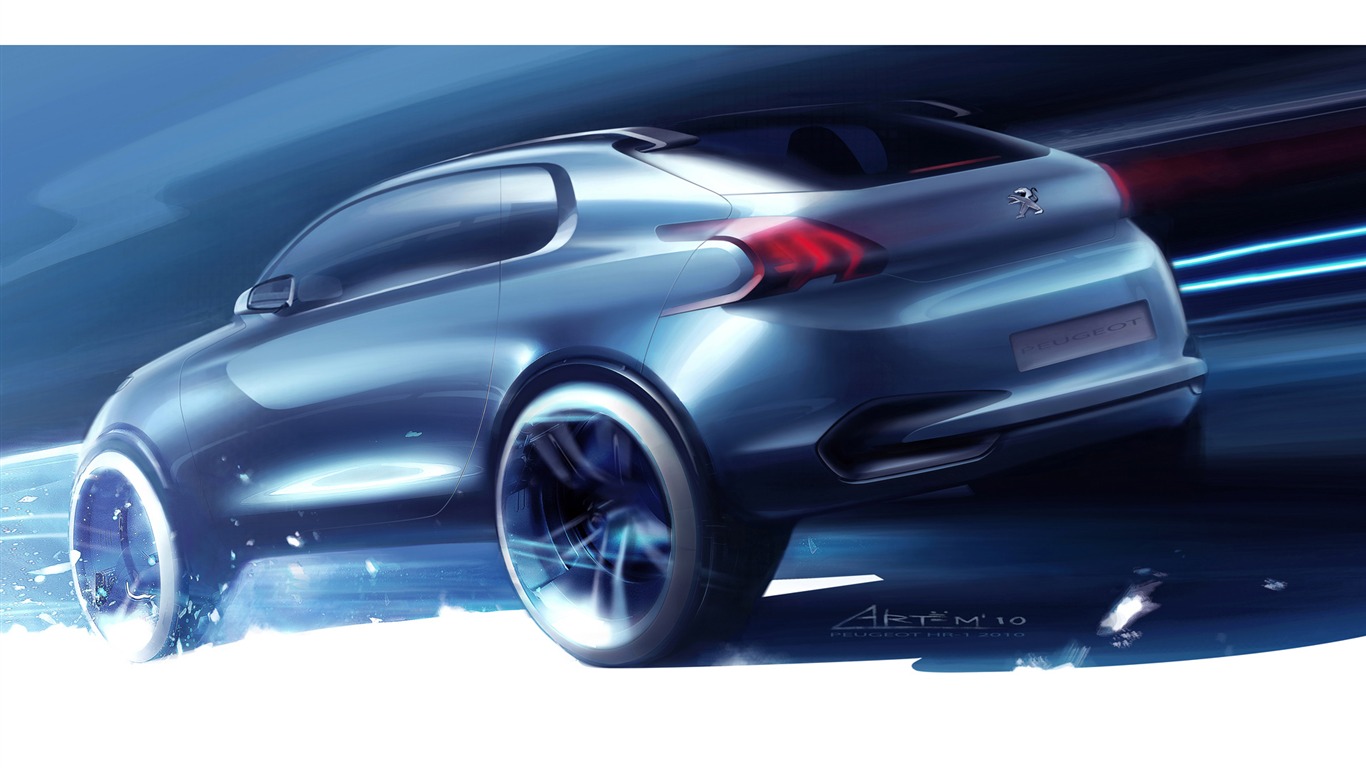 Concept Car Peugeot HR1 - 2010 HD wallpaper #30 - 1366x768