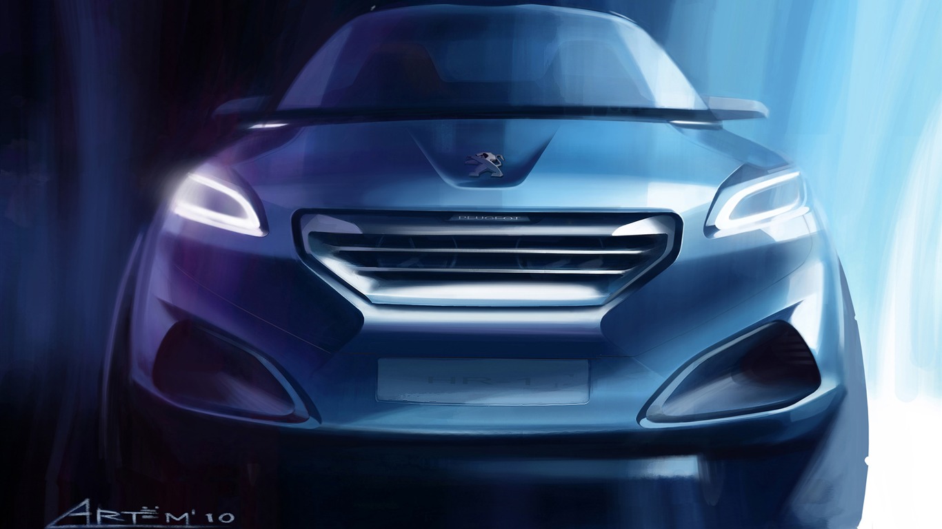 Concept Car Peugeot HR1 - 2010 HD wallpaper #31 - 1366x768