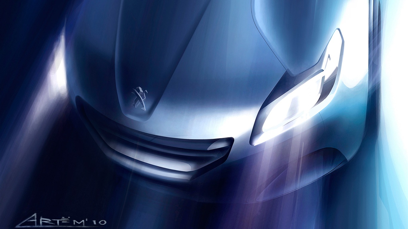 Concept Car Peugeot HR1 - 2010 HD wallpaper #32 - 1366x768