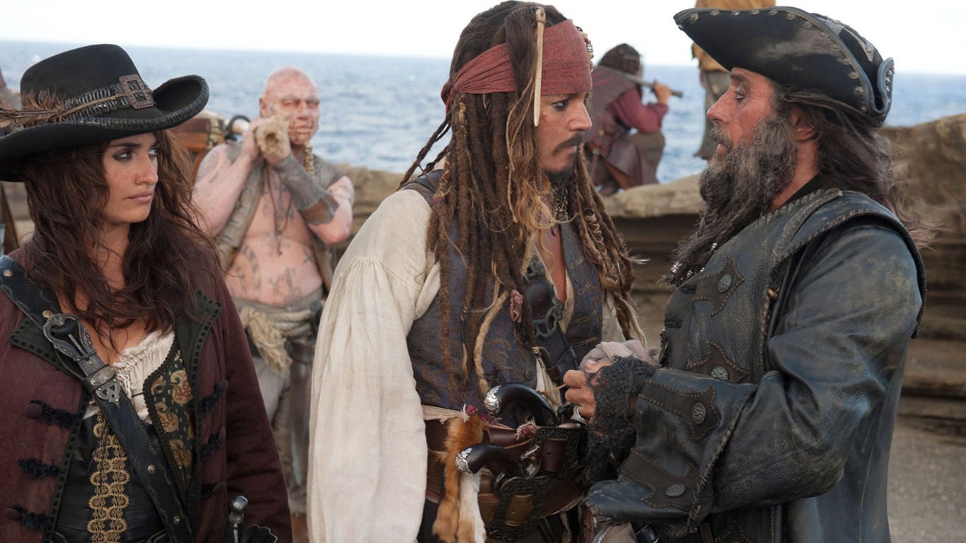 Pirates of the Caribbean: On Stranger Tides 加勒比海盜4 壁紙專輯 #2 - 1366x768