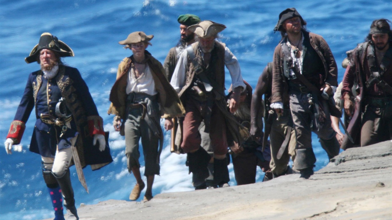 Pirates des Caraïbes: Le fonds d'écran Stranger Tides #3 - 1366x768