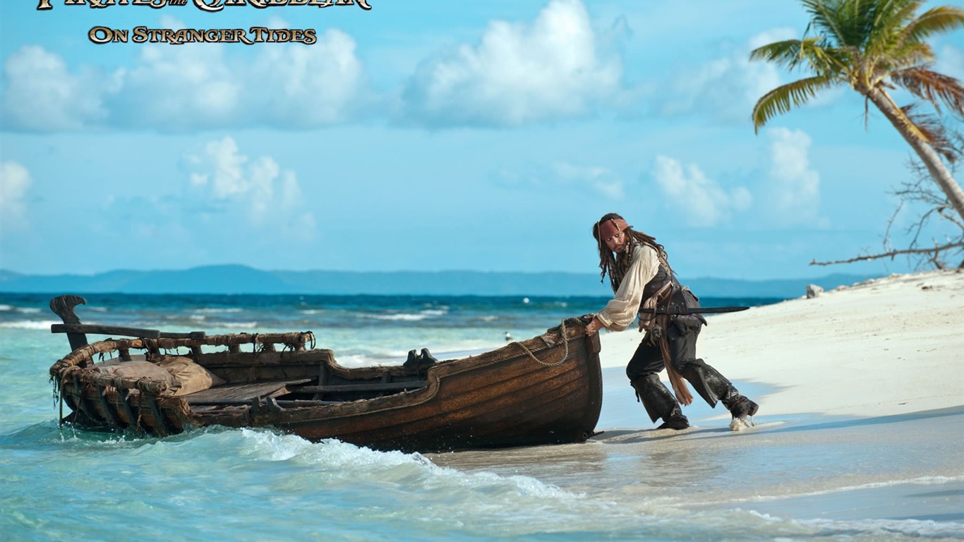 Pirates of the Caribbean: On Stranger Tides 加勒比海盜4 壁紙專輯 #6 - 1366x768