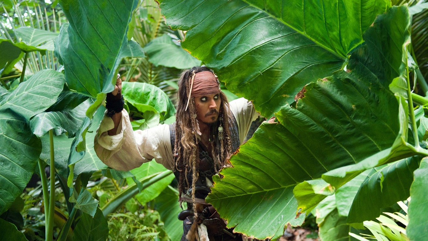 Piratas del Caribe: El extraño fondos de pantalla Mareas #7 - 1366x768