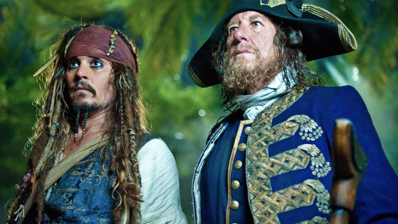 Pirates of the Caribbean: On Stranger Tides 加勒比海盜4 壁紙專輯 #10 - 1366x768