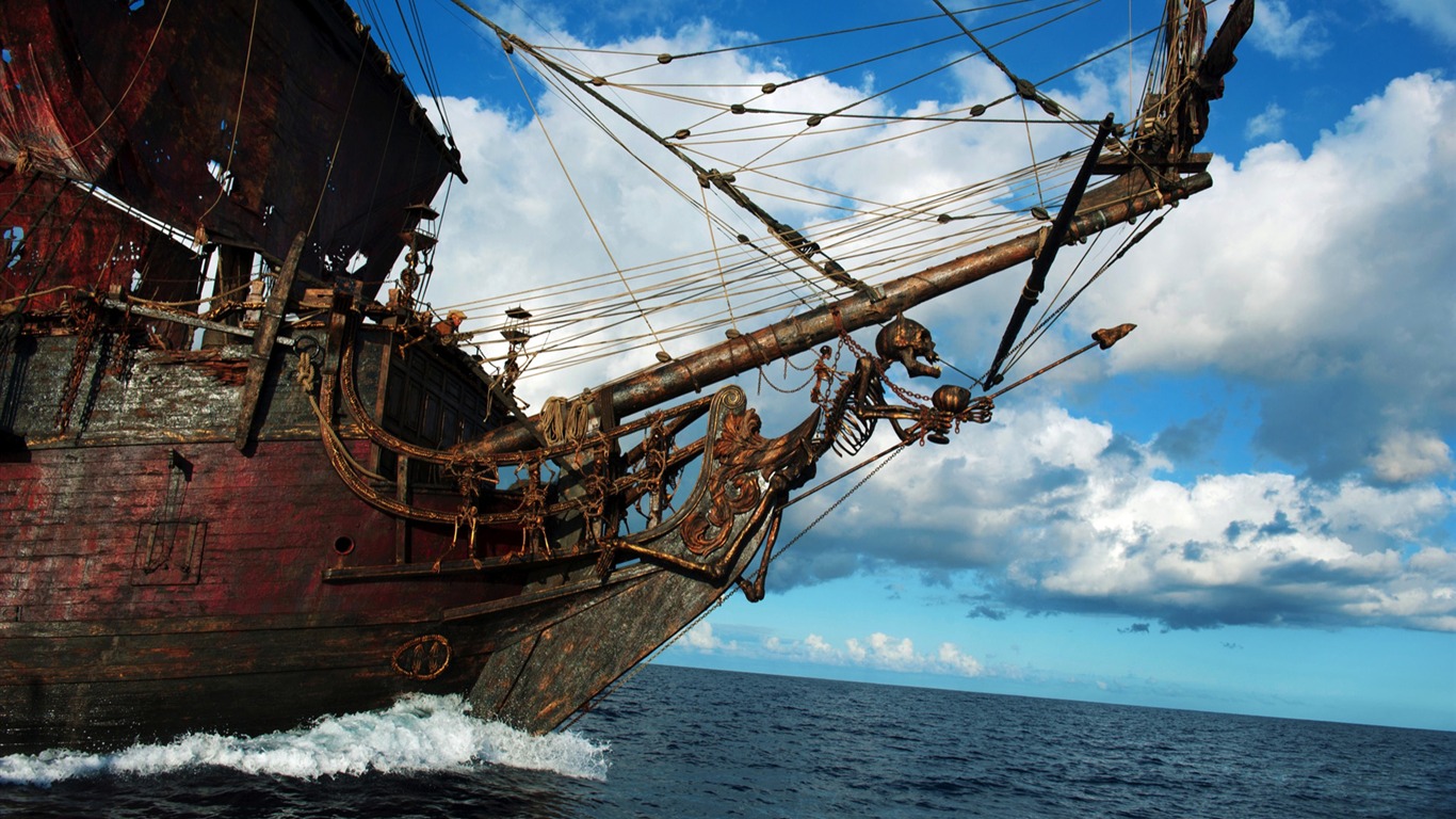 Pirates of the Caribbean: On Stranger Tides 加勒比海盜4 壁紙專輯 #16 - 1366x768