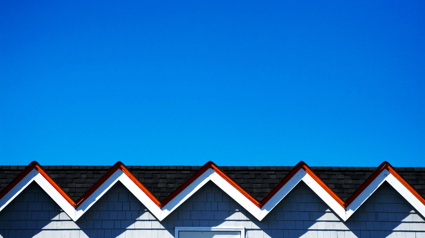 Město modré nebe tapety #35 - 1366x768