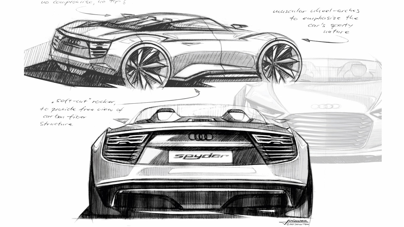Concept Car Audi e-tron Spyder - 2010 奧迪 #34 - 1366x768