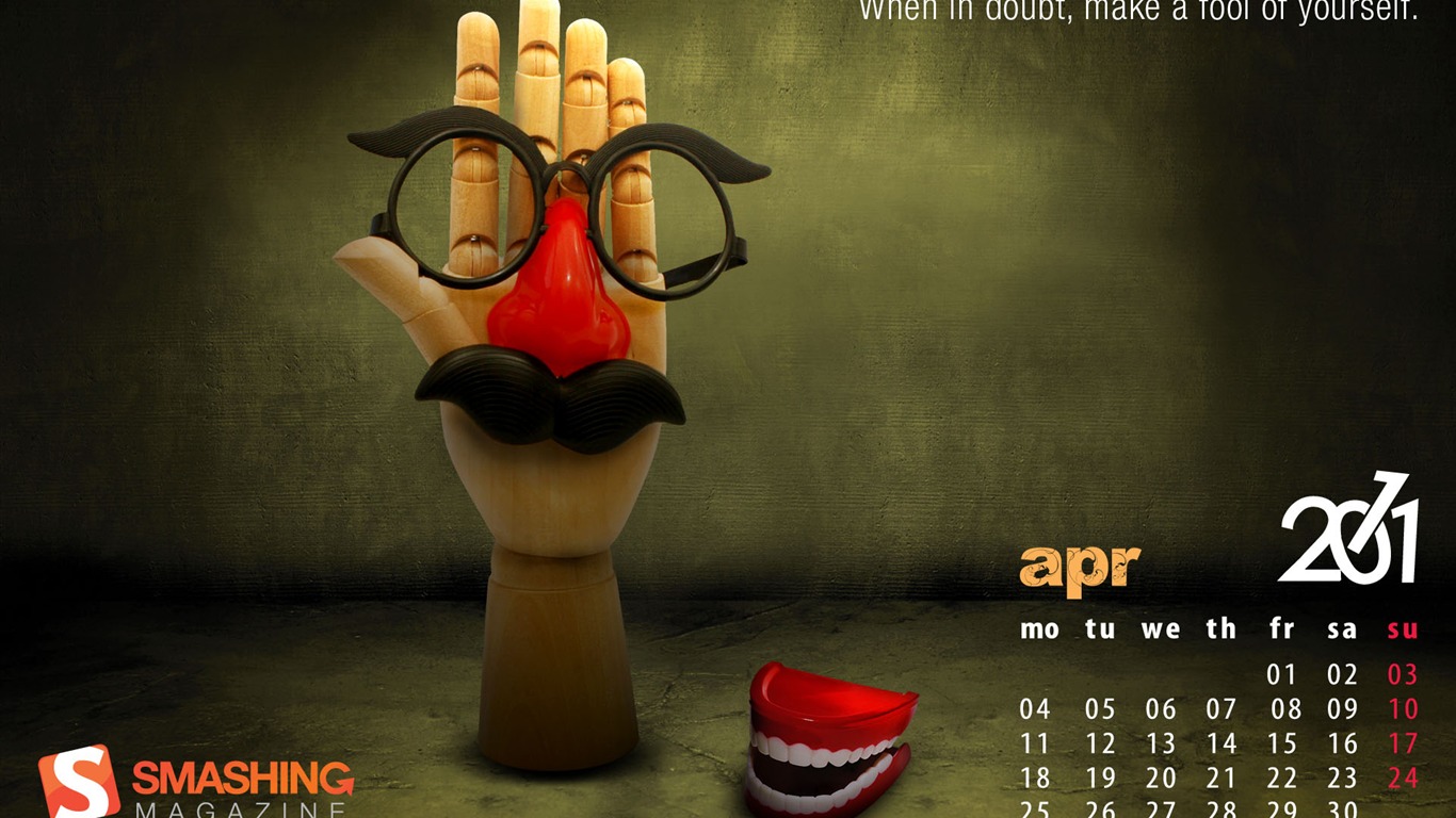 April 2011 Calendar Wallpaper (1) #14 - 1366x768