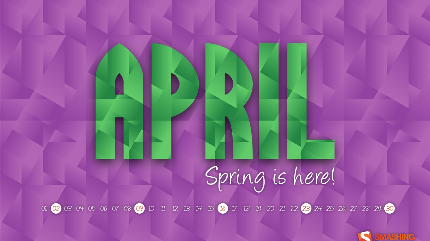 April 2011 Calendar Wallpaper (2) #7 - 1366x768