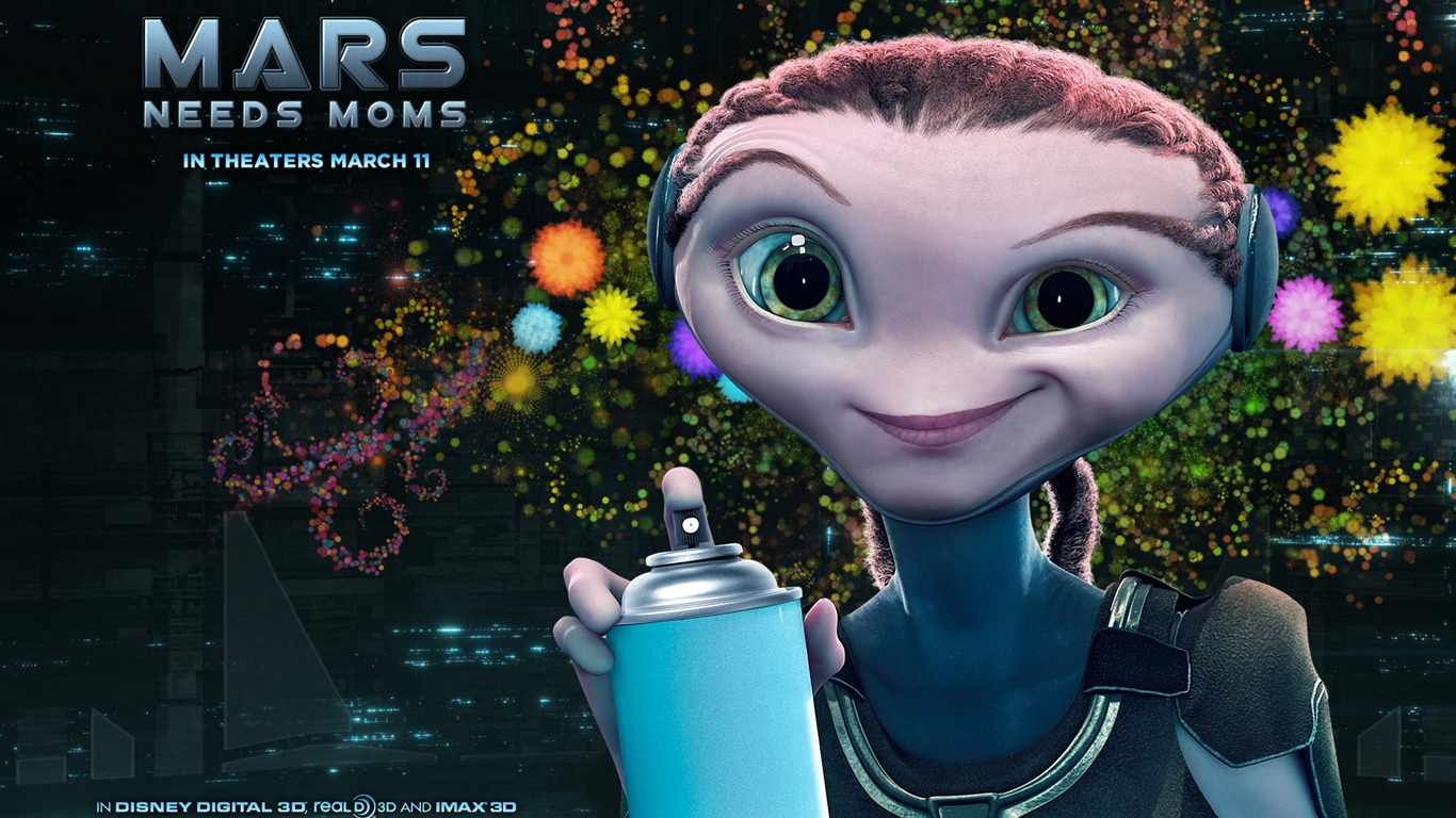 Mars Needs Moms 火星救母记 壁纸专辑3 - 1366x768