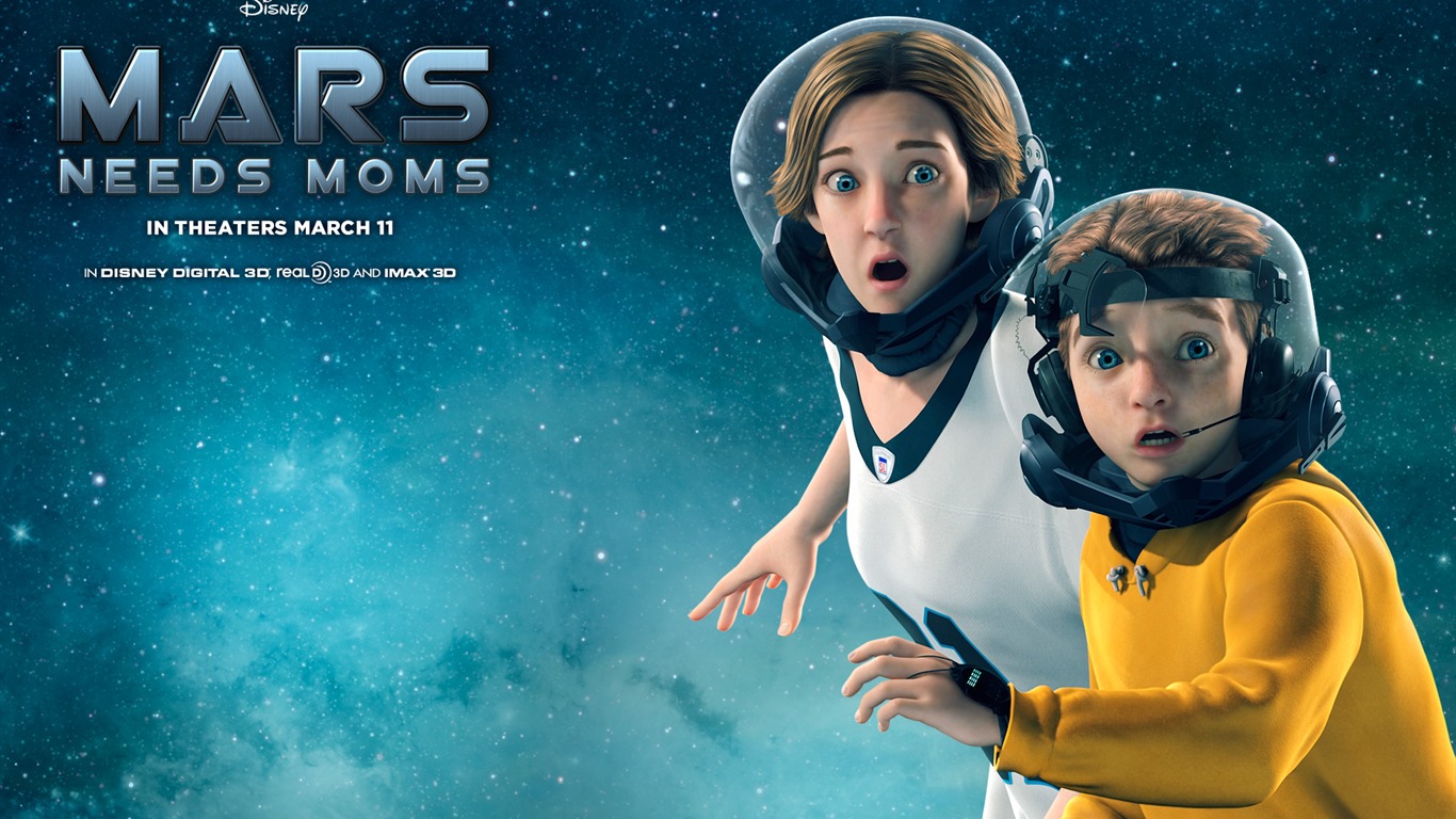 Mars Needs Moms 火星救母记 壁纸专辑4 - 1366x768