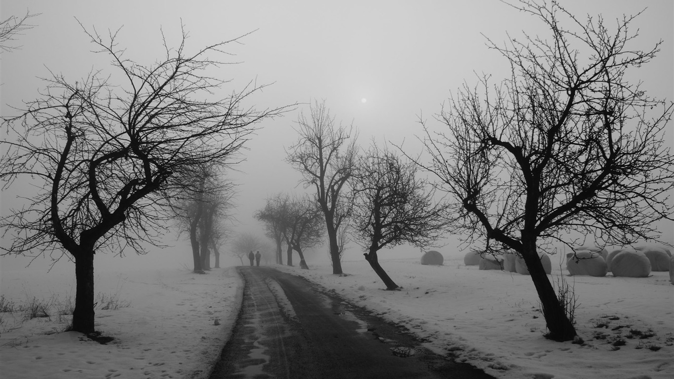 Dark fond d'écran paysage de couleur (2) #19 - 1366x768