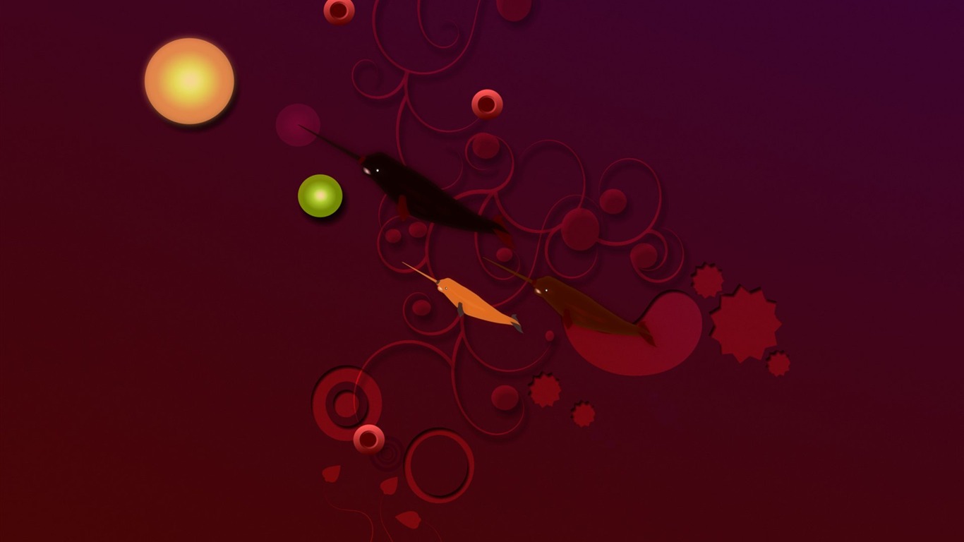 Ubuntu Systém tapety (2) #12 - 1366x768