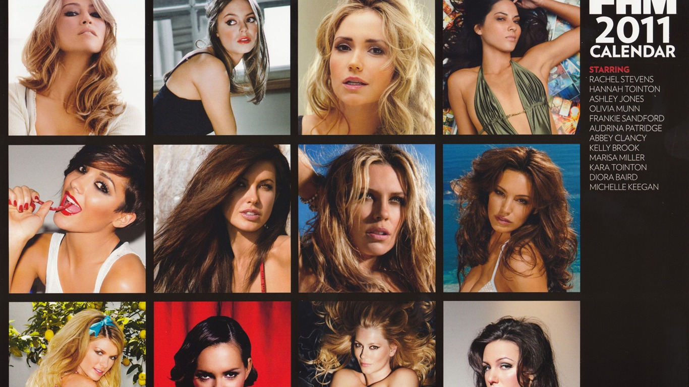FHM 女星 2011年月曆壁紙(二) #14 - 1366x768