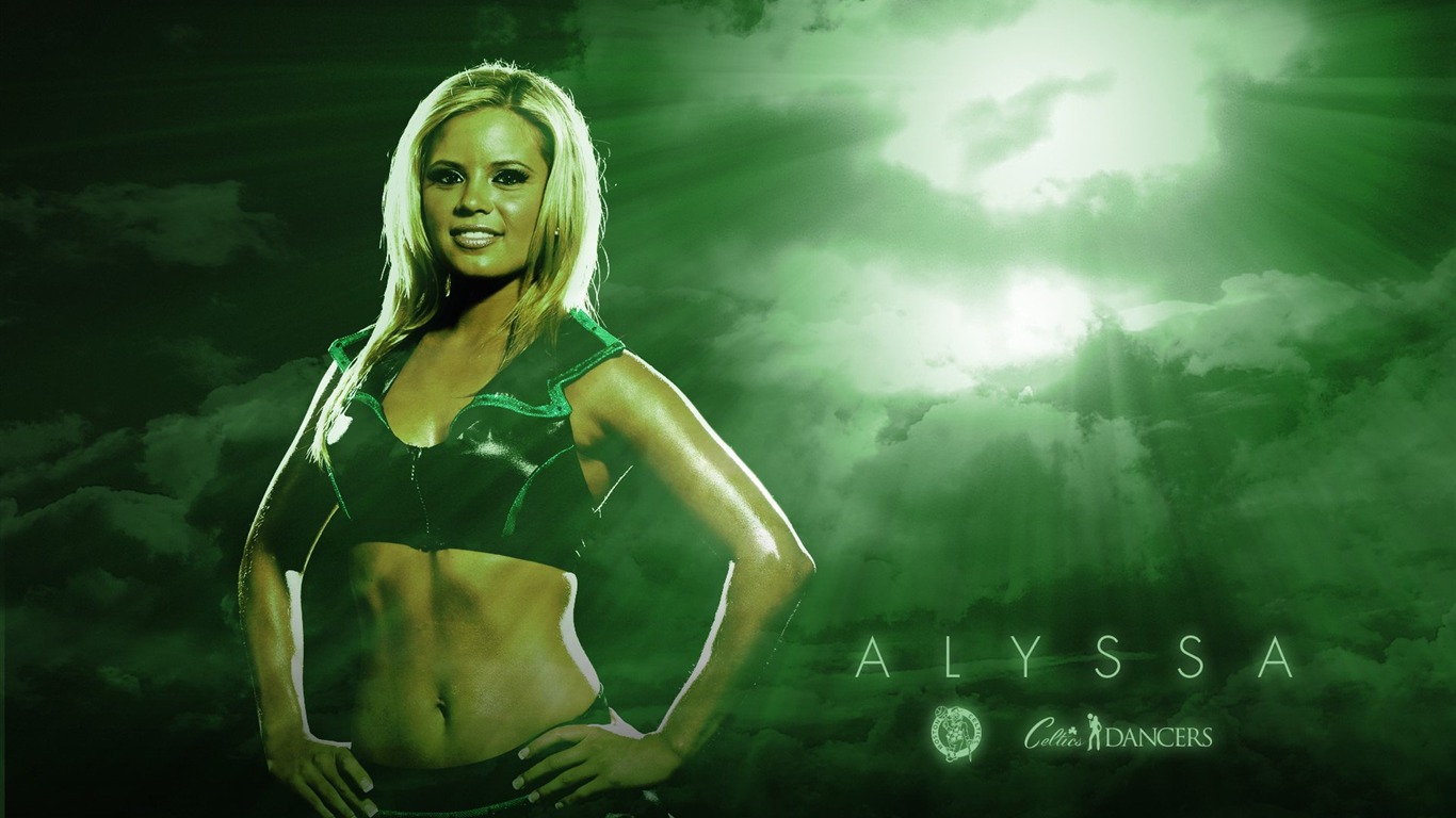 NBA la saison 2010-11, les Celtics cheerleaders fond d'écran #3 - 1366x768