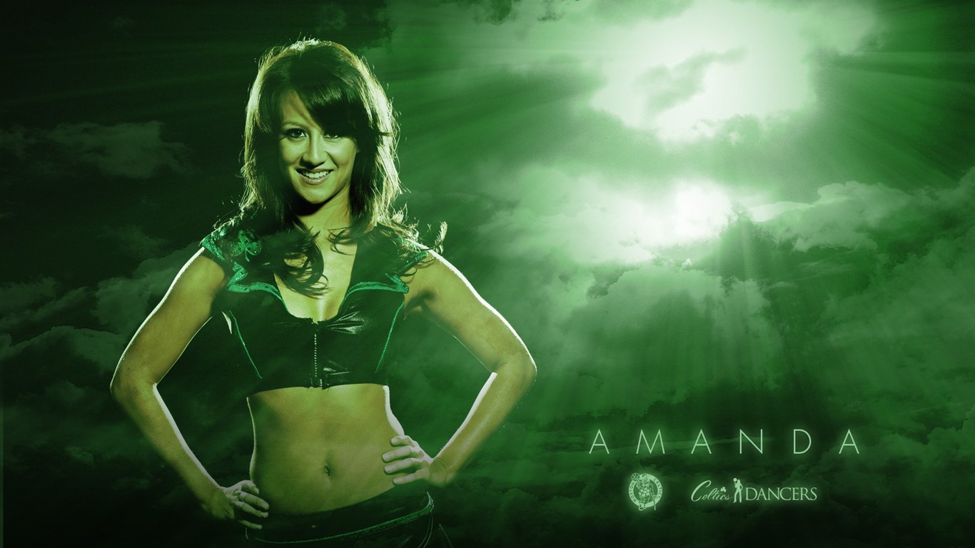 NBA 2010-11 season, the Celtics cheerleaders wallpaper #4 - 1366x768