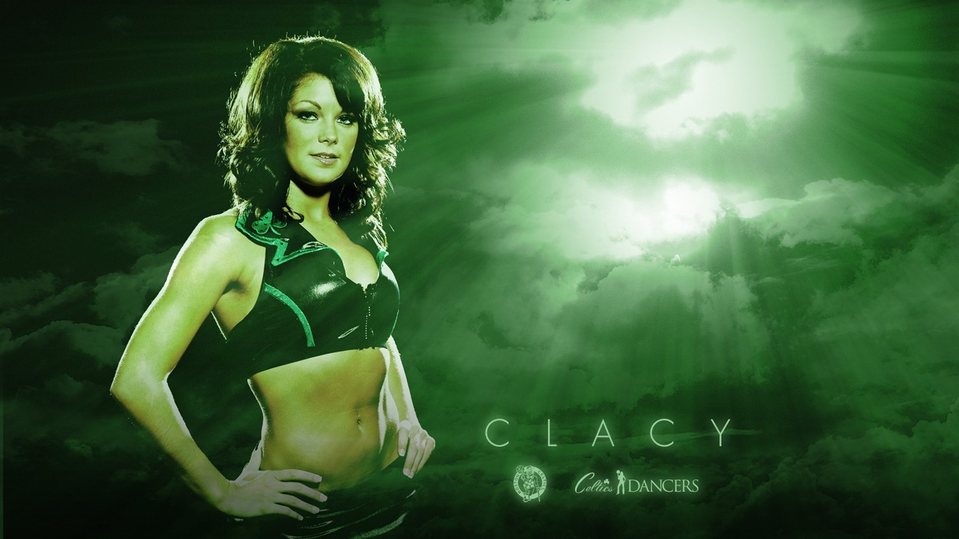 NBA 2010-11 season, the Celtics cheerleaders wallpaper #8 - 1366x768