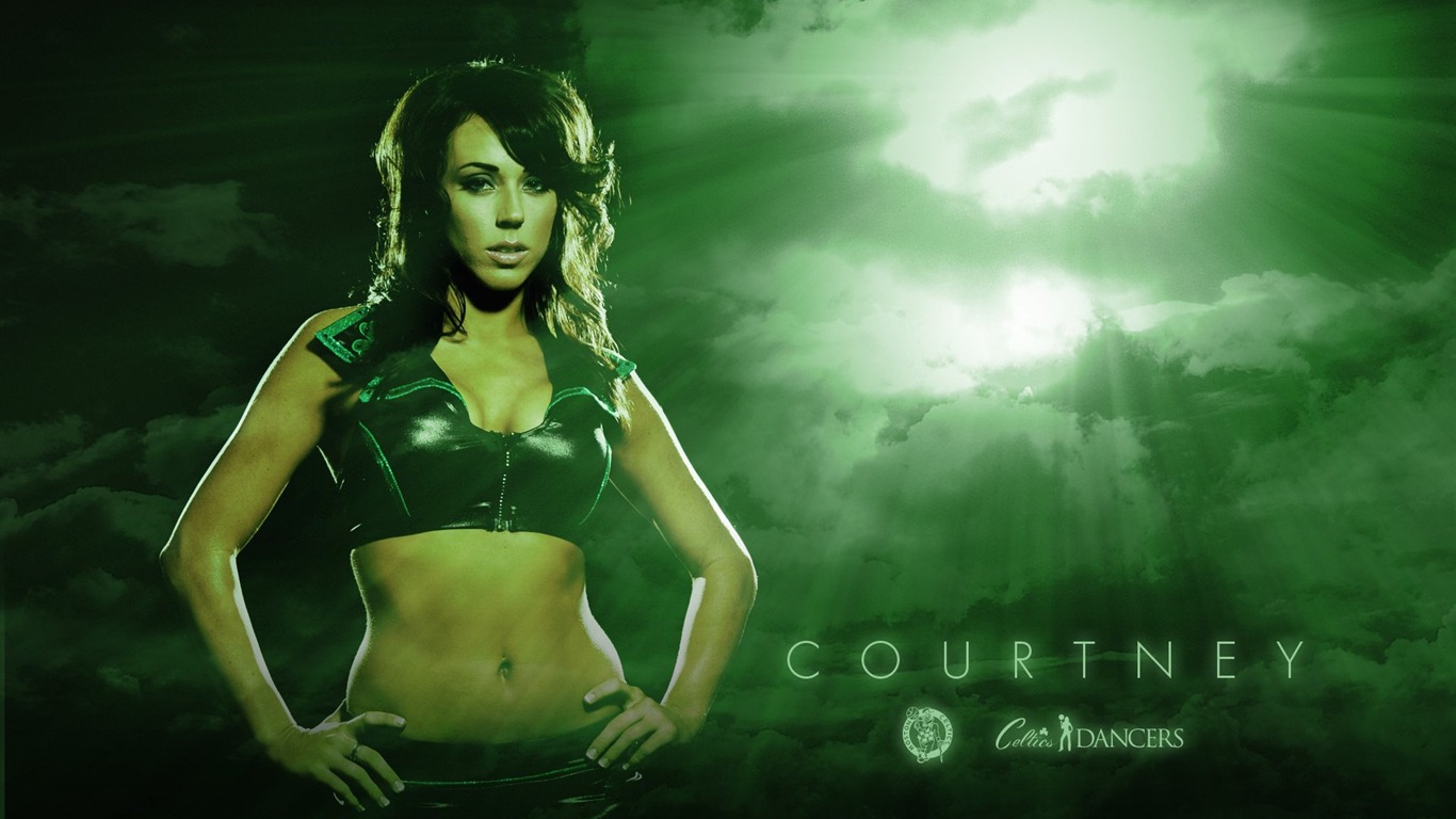 NBA 2010-11 season, the Celtics cheerleaders wallpaper #9 - 1366x768