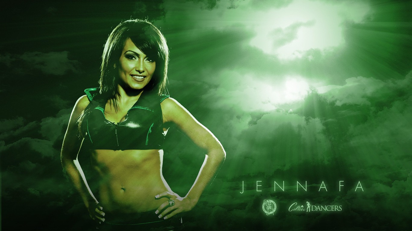 NBA 2010-11 season, the Celtics cheerleaders wallpaper #12 - 1366x768