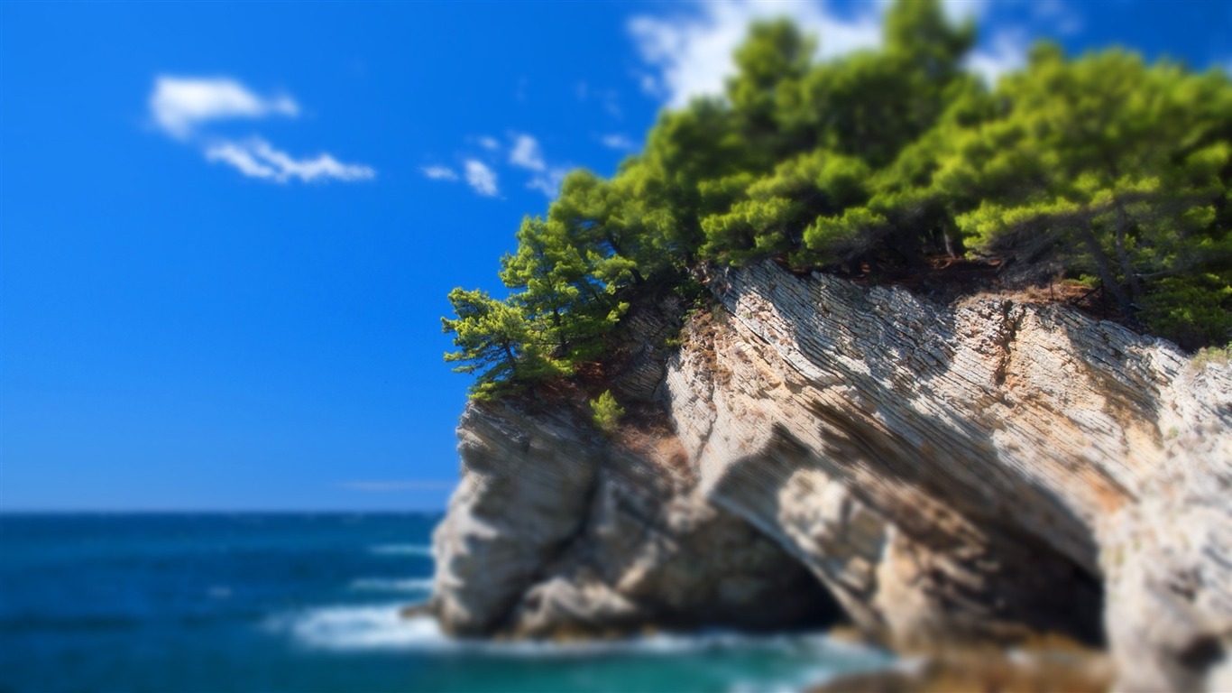 以真亂假 移軸攝影 微縮景觀壁紙(一) #1 - 1366x768