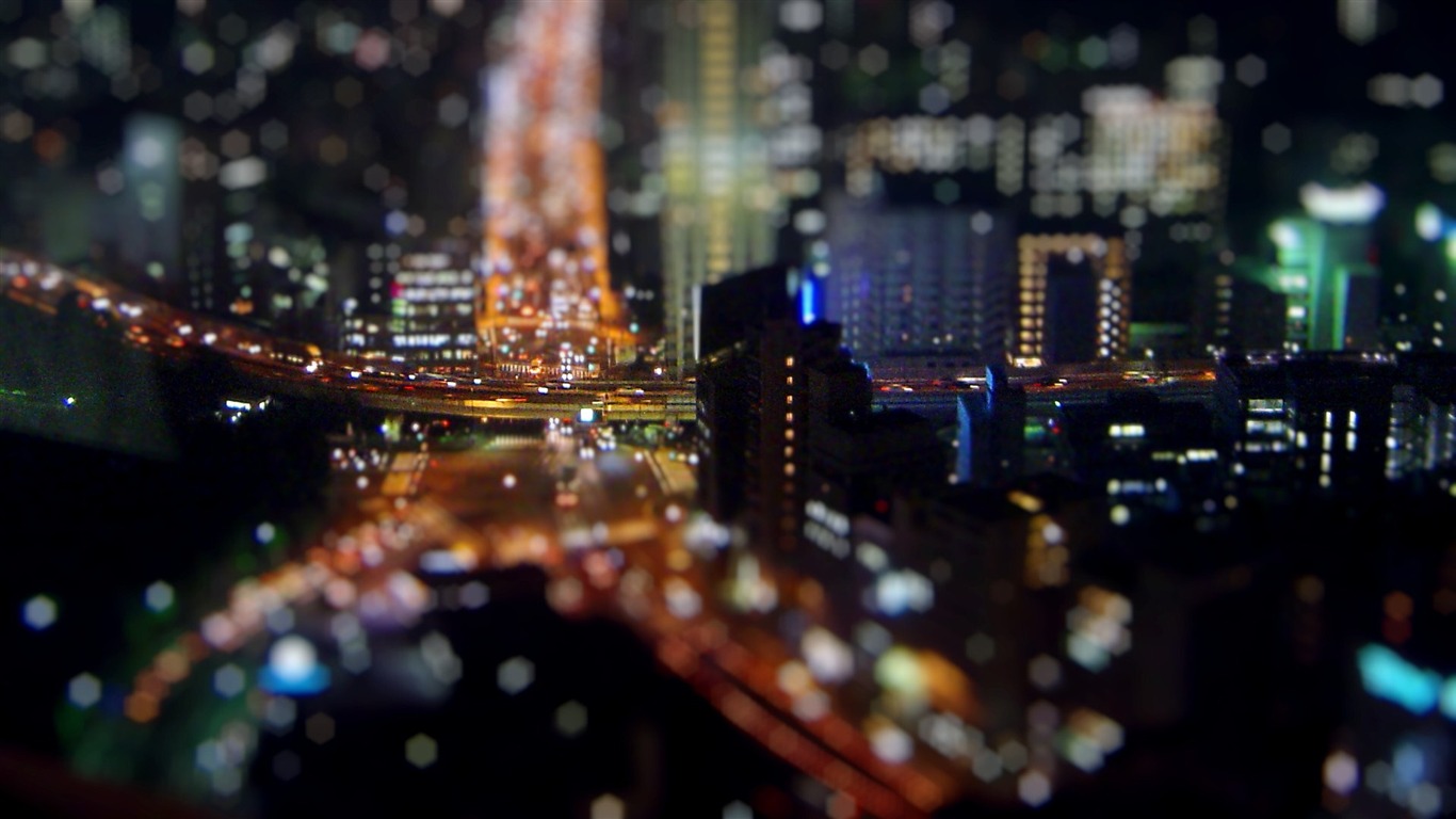 以真亂假 移軸攝影 微縮景觀壁紙(二) #5 - 1366x768