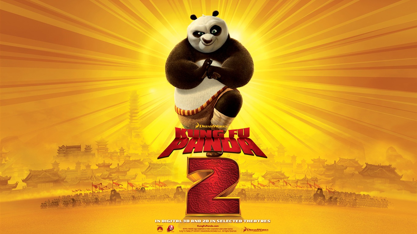 Kung Fu Panda 2 HD wallpapers #2 - 1366x768