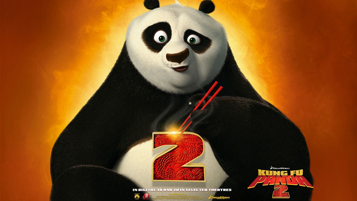 Kung Fu Panda 2 HD tapety na plochu #5 - 1366x768