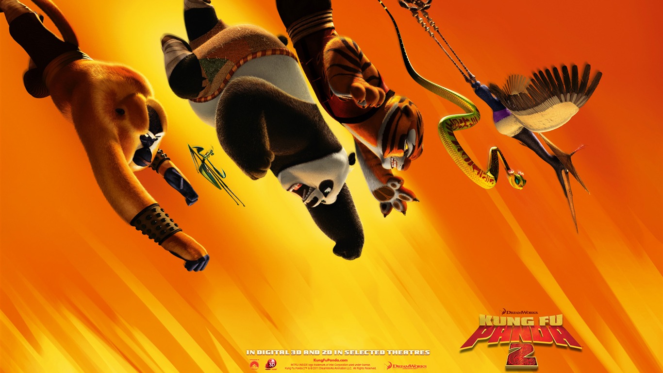 Kung Fu Panda 2 HD wallpapers #6 - 1366x768