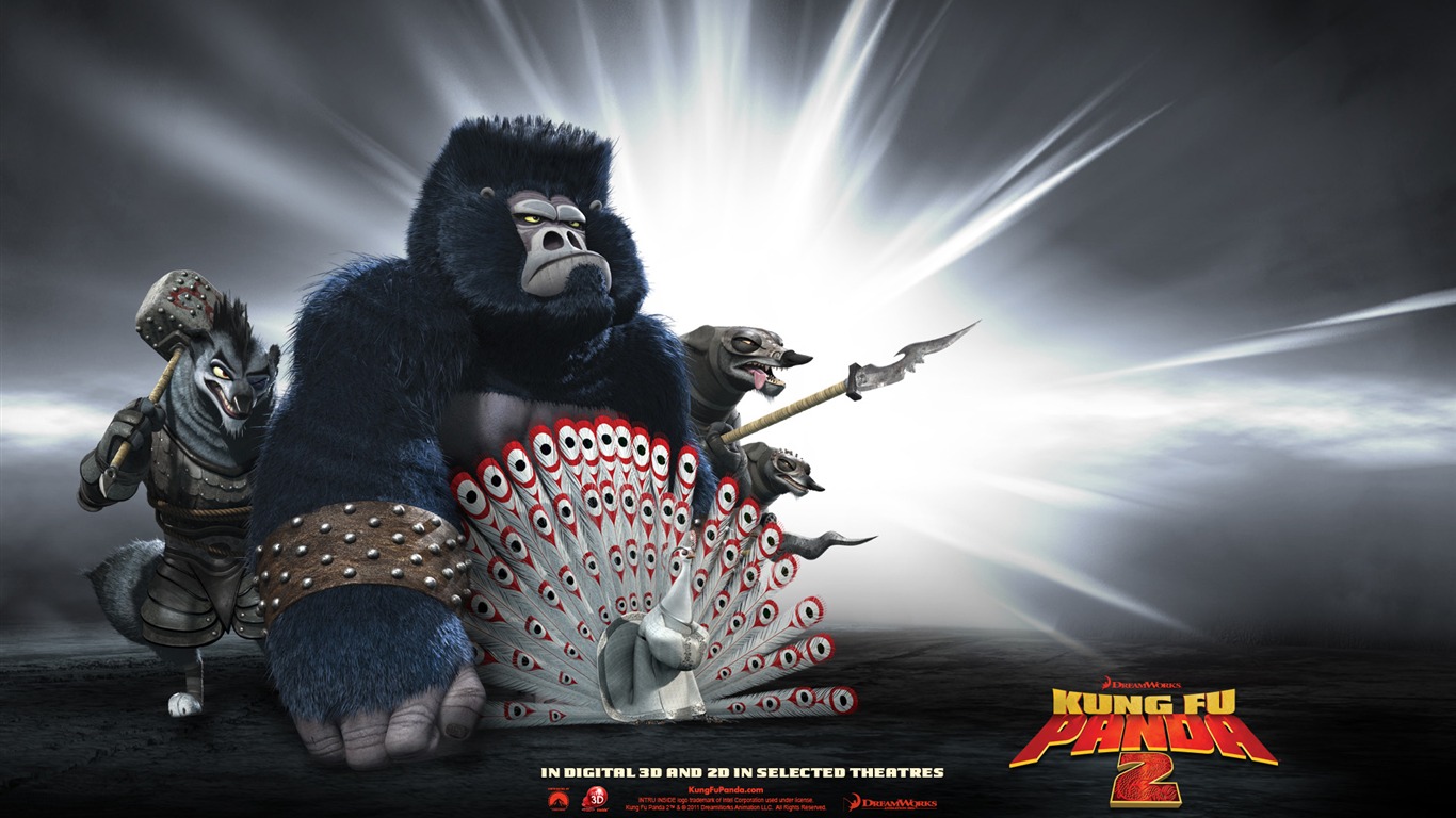 Kung Fu Panda 2 功夫熊猫2 高清壁纸9 - 1366x768