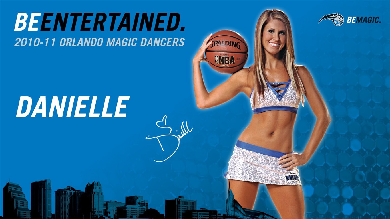 NBA 2010-11 season, the Magic cheerleaders wallpaper #4 - 1366x768