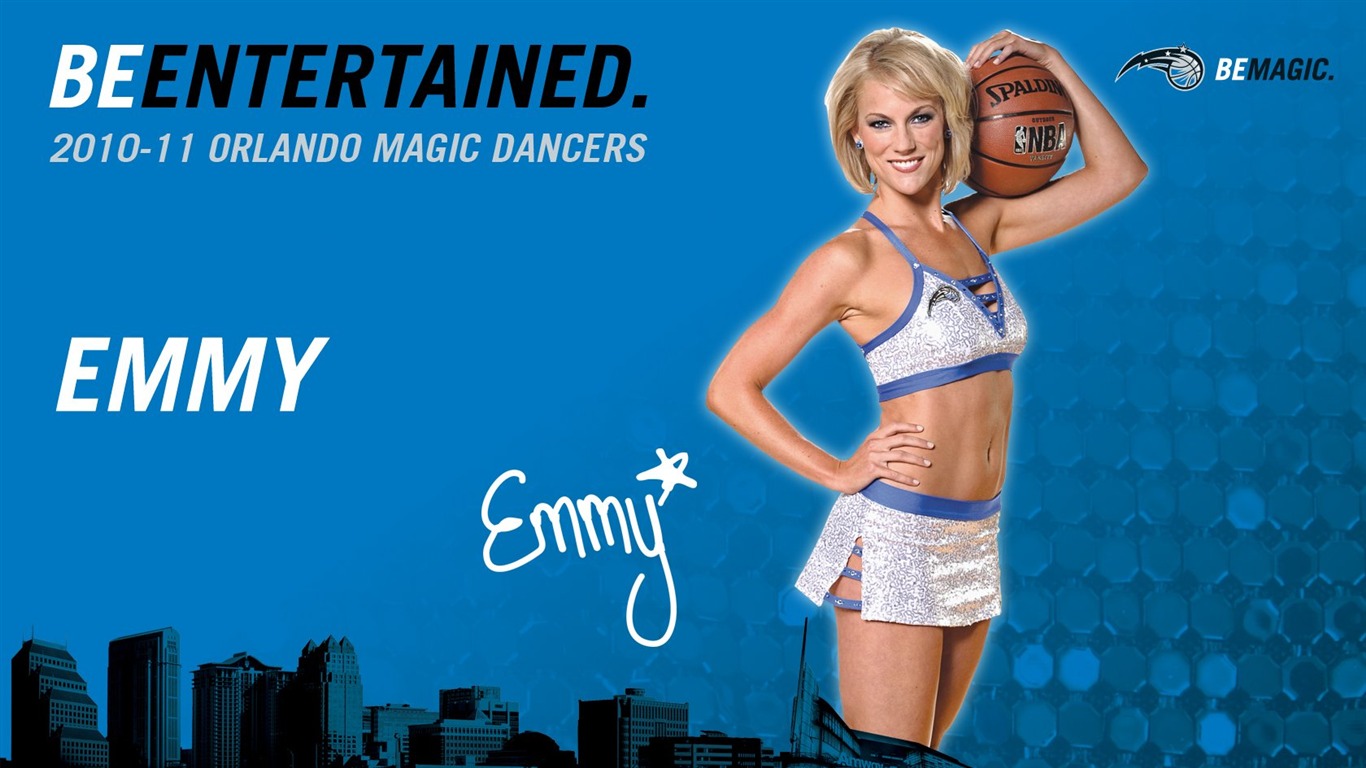 NBA 2010-11 season, the Magic cheerleaders wallpaper #5 - 1366x768