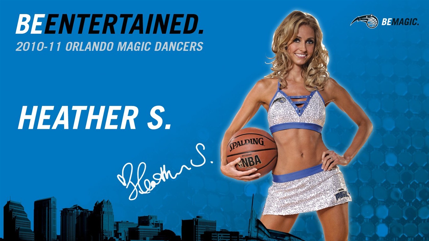 NBA 2010-11 season, the Magic cheerleaders wallpaper #8 - 1366x768