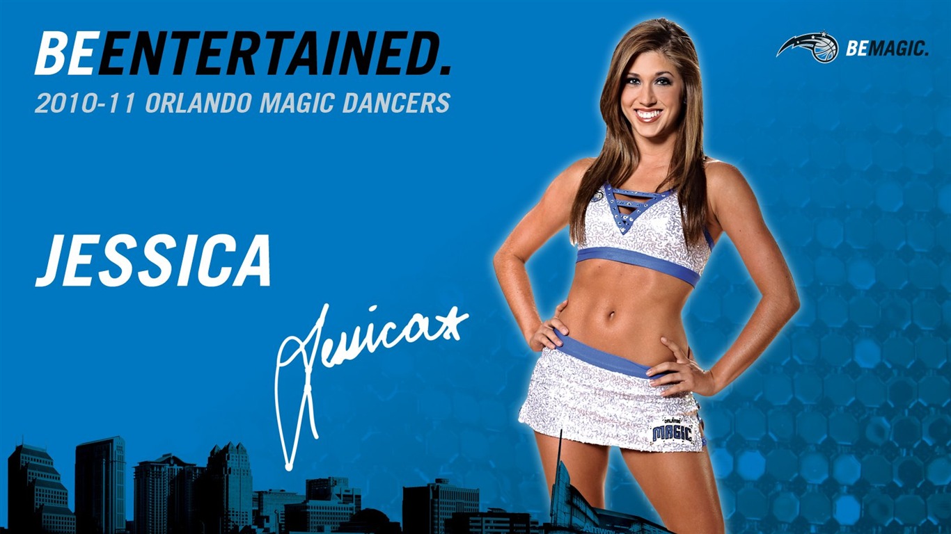 NBA 2010-11 season, the Magic cheerleaders wallpaper #11 - 1366x768