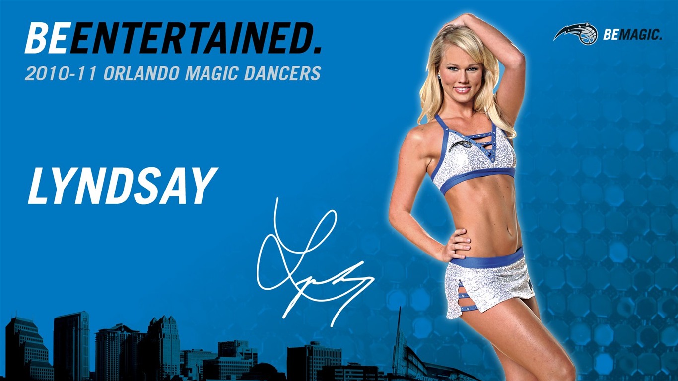 NBA la saison 2010-11, le Magic cheerleaders fond d'écran #13 - 1366x768