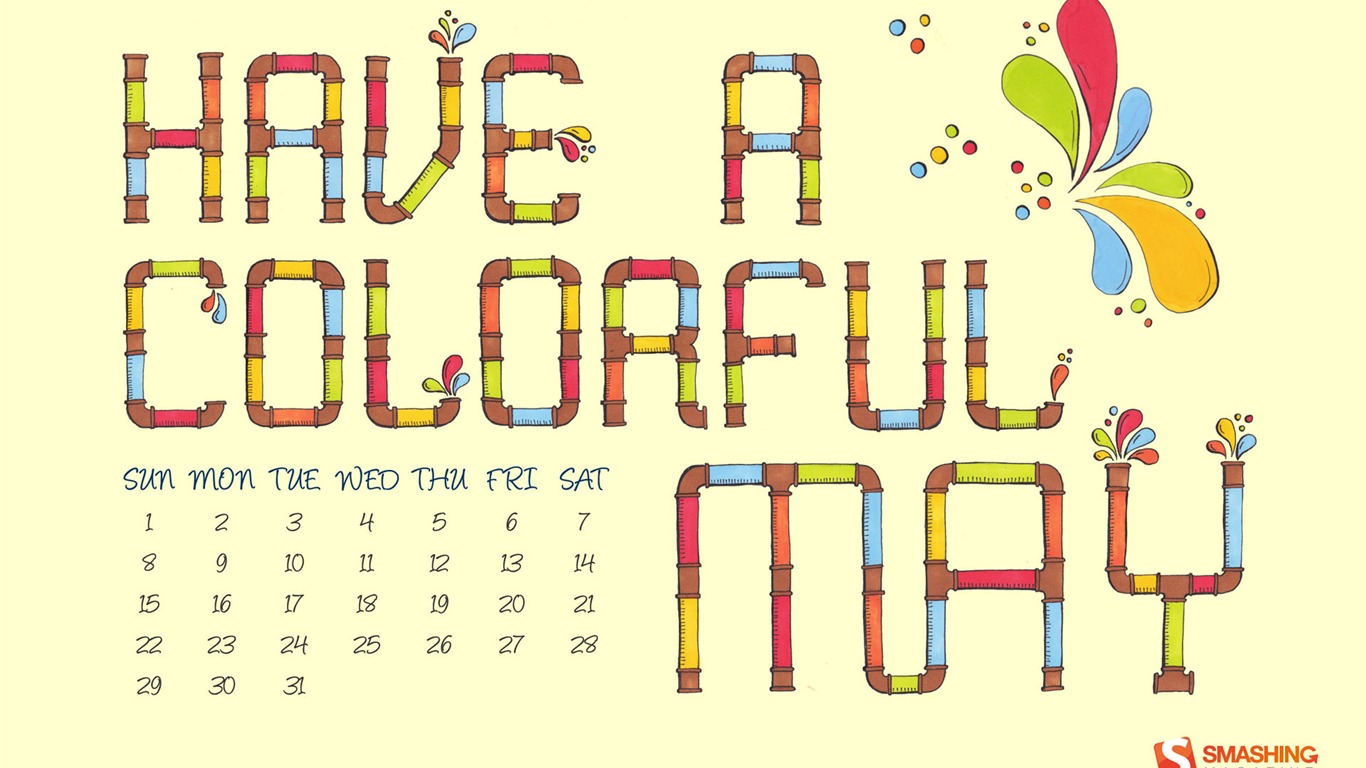 May 2011 Calendar Wallpaper (1) #3 - 1366x768